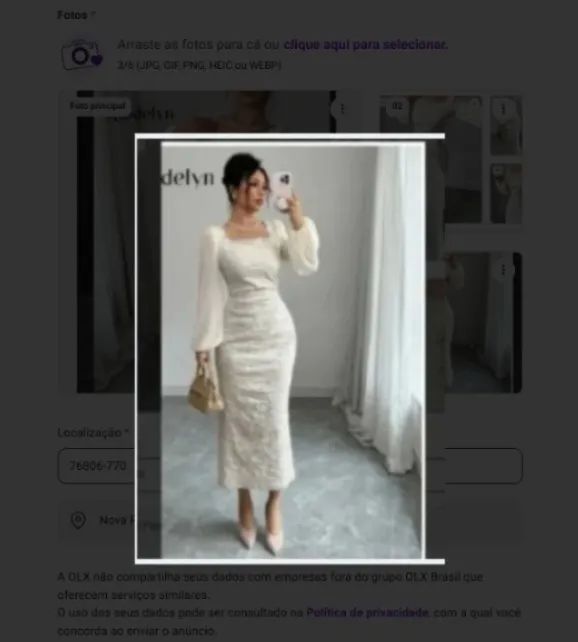 Vende- se: Vestido chique - Foto 3