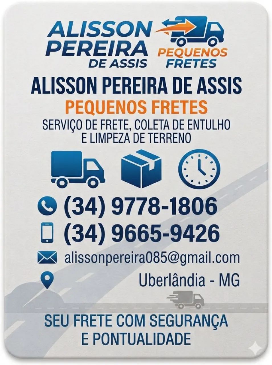 Fretes e limpezas .