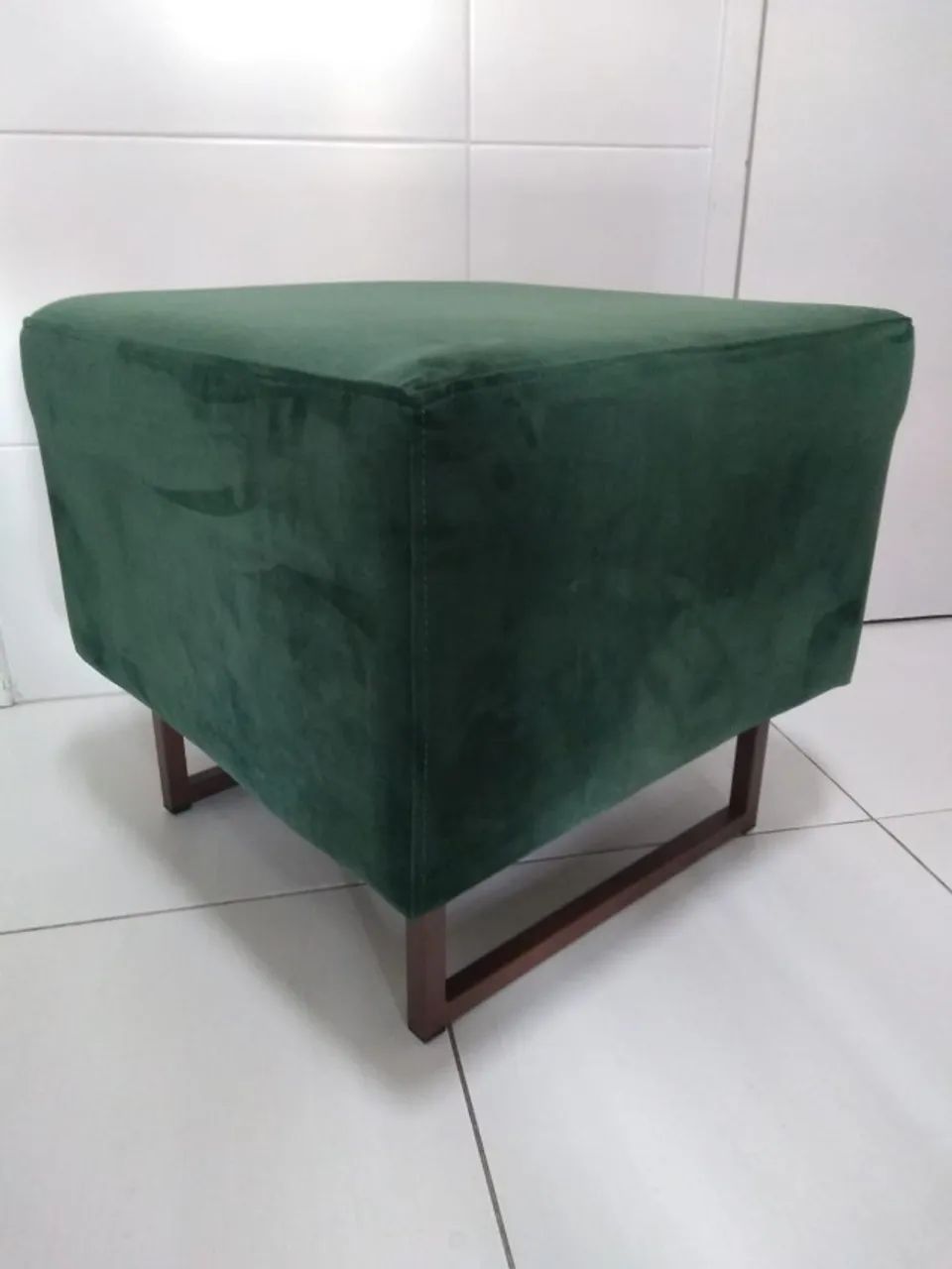 Puff Quadrado Verde - Foto 4