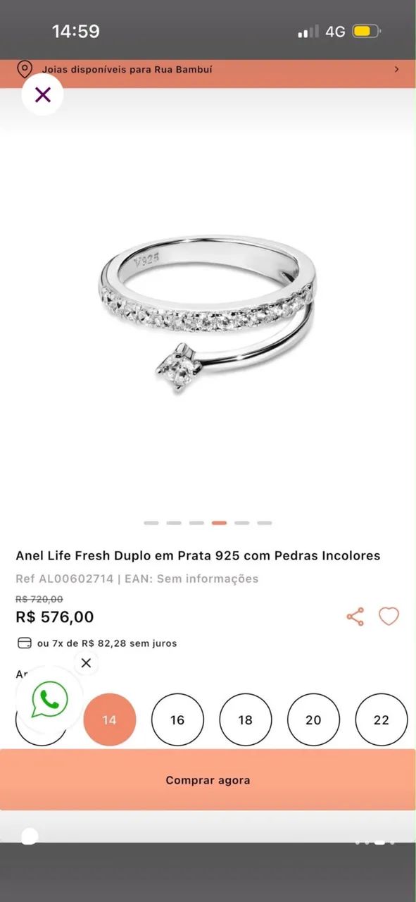 Vendo Anel Vivara fresh duplo - Foto 3
