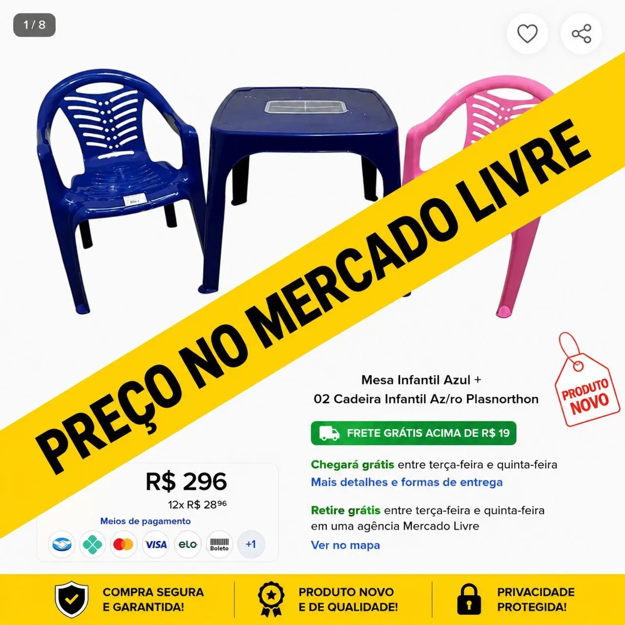 Conjunto mesa infantil com 2 cadeiras - Foto 2