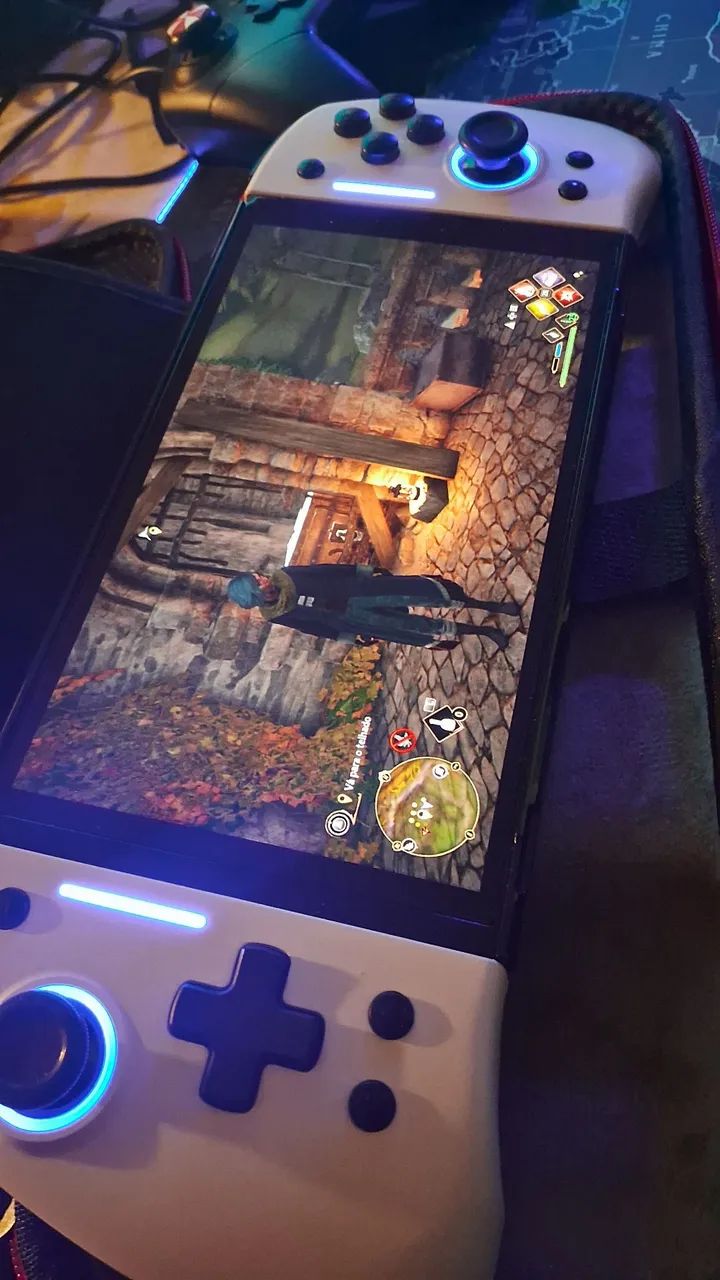 Nintendo Switch Branco Oled 512GB Bloqueado - Foto 5