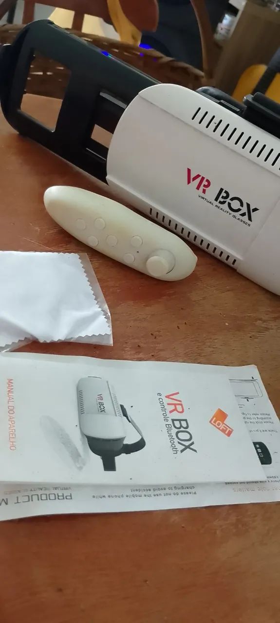 Headset de realidade virtual VR Box branco   - Foto 3