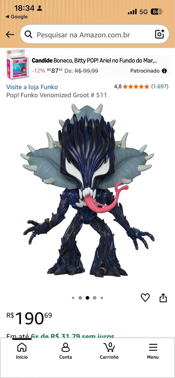 Funko pop venom groot  - Foto 3