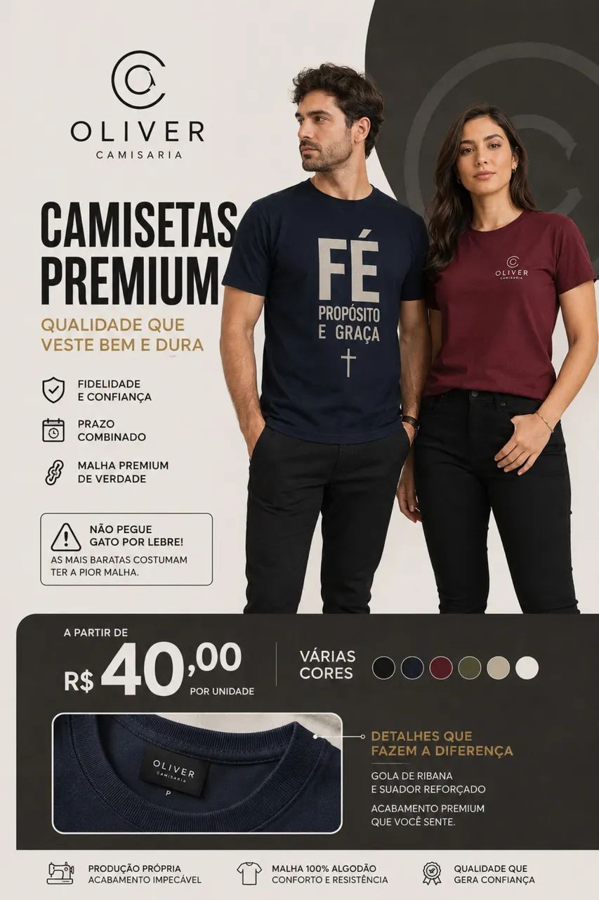 Camisas premium - Estampas DTF personalizadas