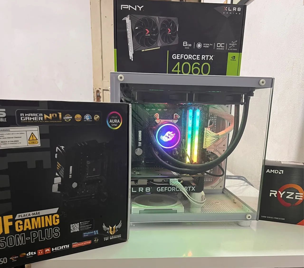 Computador gamer RTX 4060 Ryzen 5 5600 32GB RAM