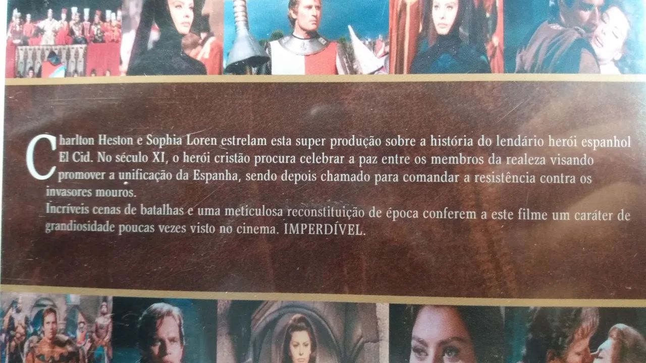 Filme DVD duplo original EL Cid ótimo estado.  - Foto 4