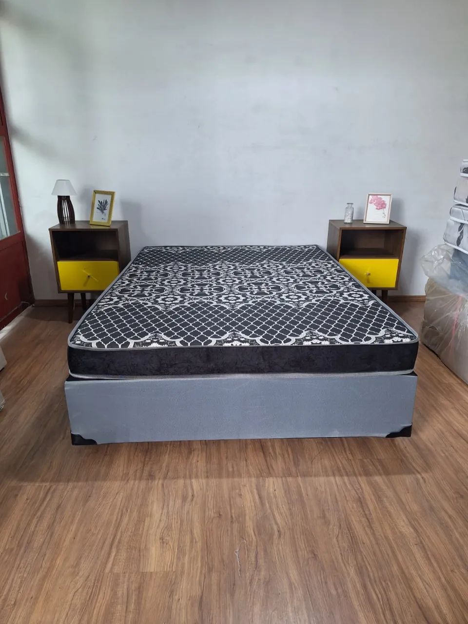 CAMA BOX CASAL COMPLETA - FRETE GRÁTIS