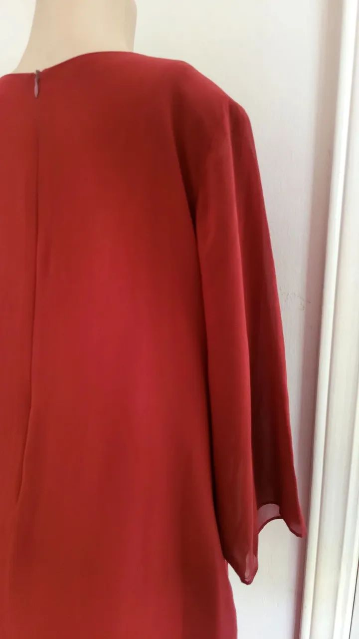 Vestido de festas 52 vinho - Foto 3