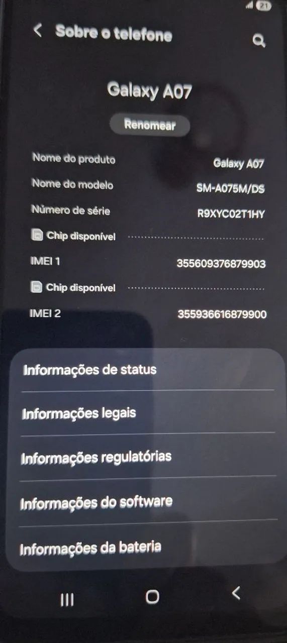 Celular samsung A07 - Foto 2
