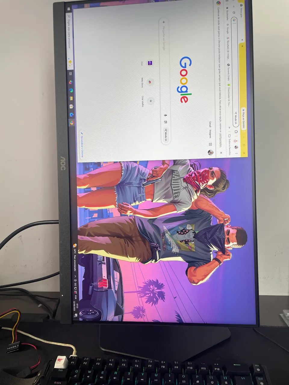 Monitor gamer 24 polegadas 180hz aoc - Foto 5