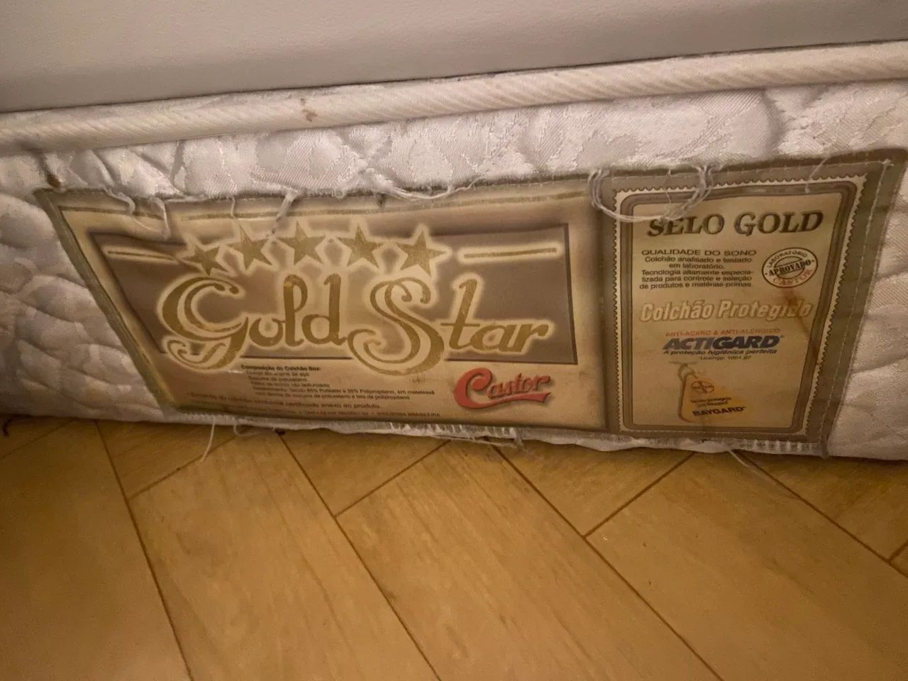Box Castor Casal Golden Star Estrutura com Molas 