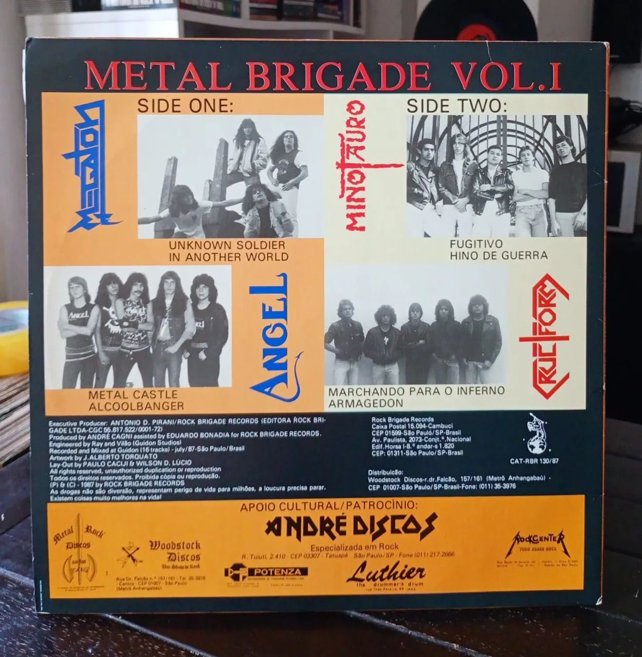 Lp METAL BRIGADE Vol. 1 1987 Com Encarte  - Foto 2