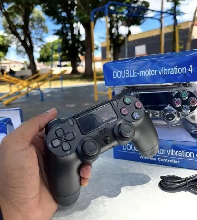 Kit 2 Controles Bluetooth Sem Fio Compatível com PS4, PC e Android - Novo - Foto 4