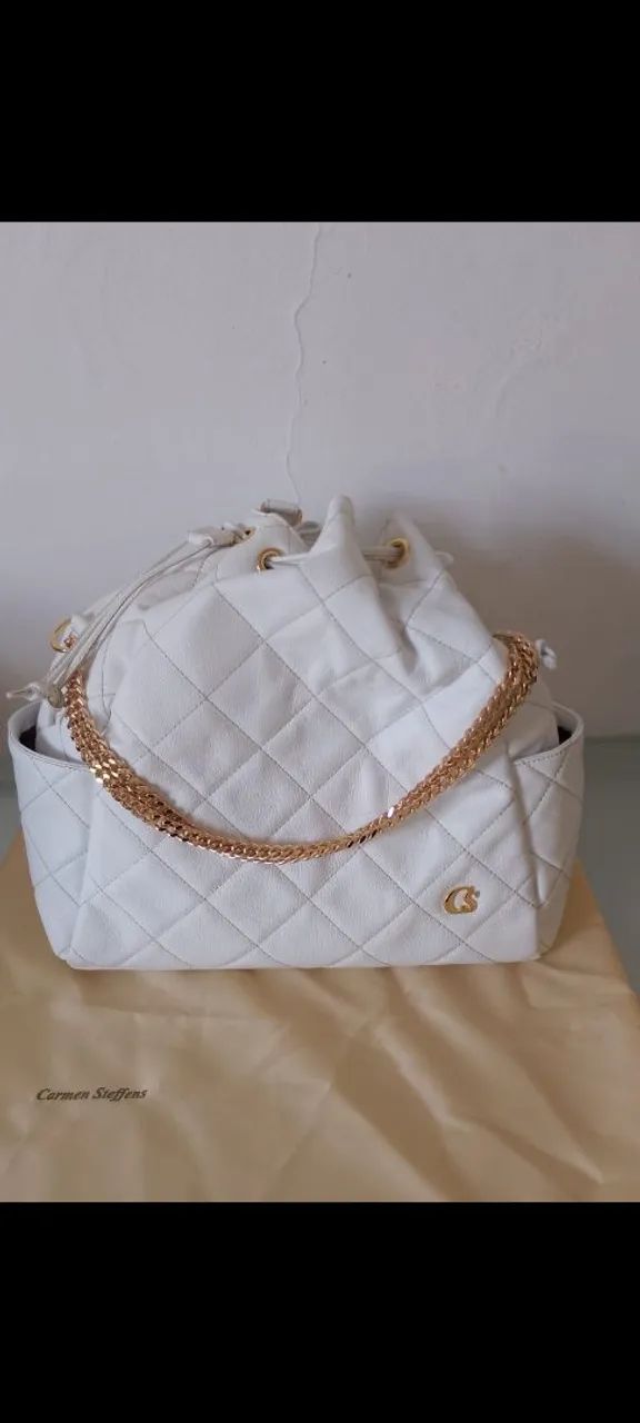 BOLSA DE COURO CARMEN STEFFENS 
