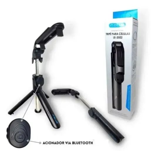 Tripé Bastão de Selfie Para Celular 