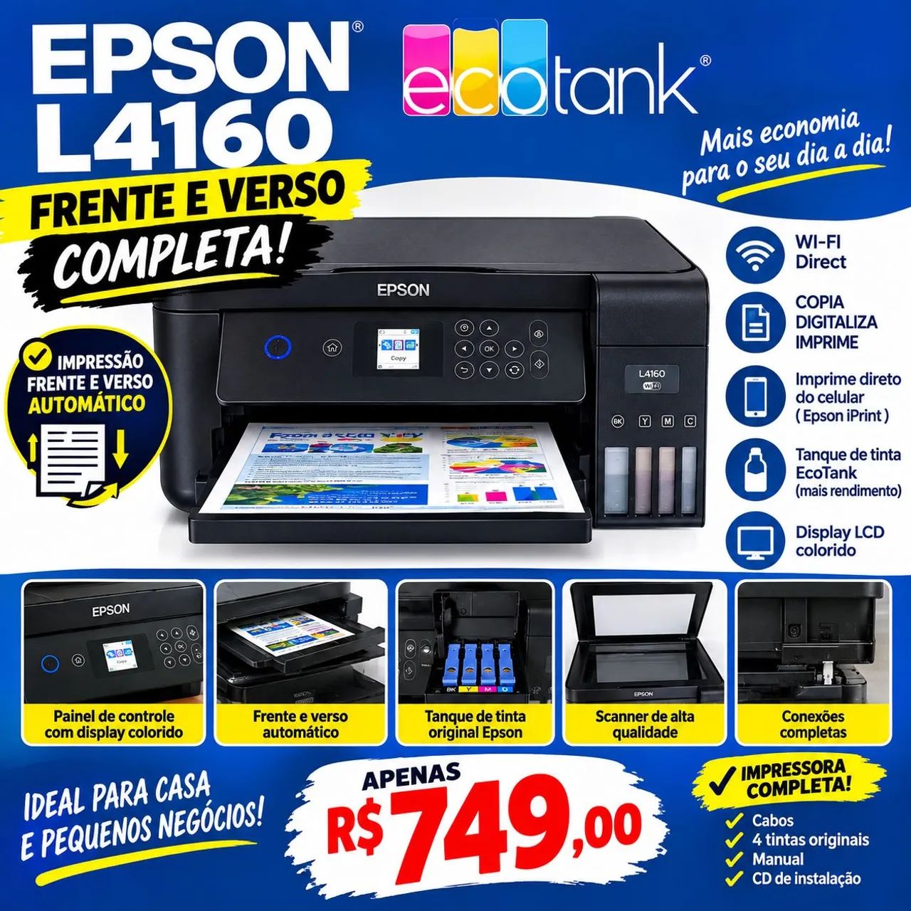 Impressora Epson frente verso 