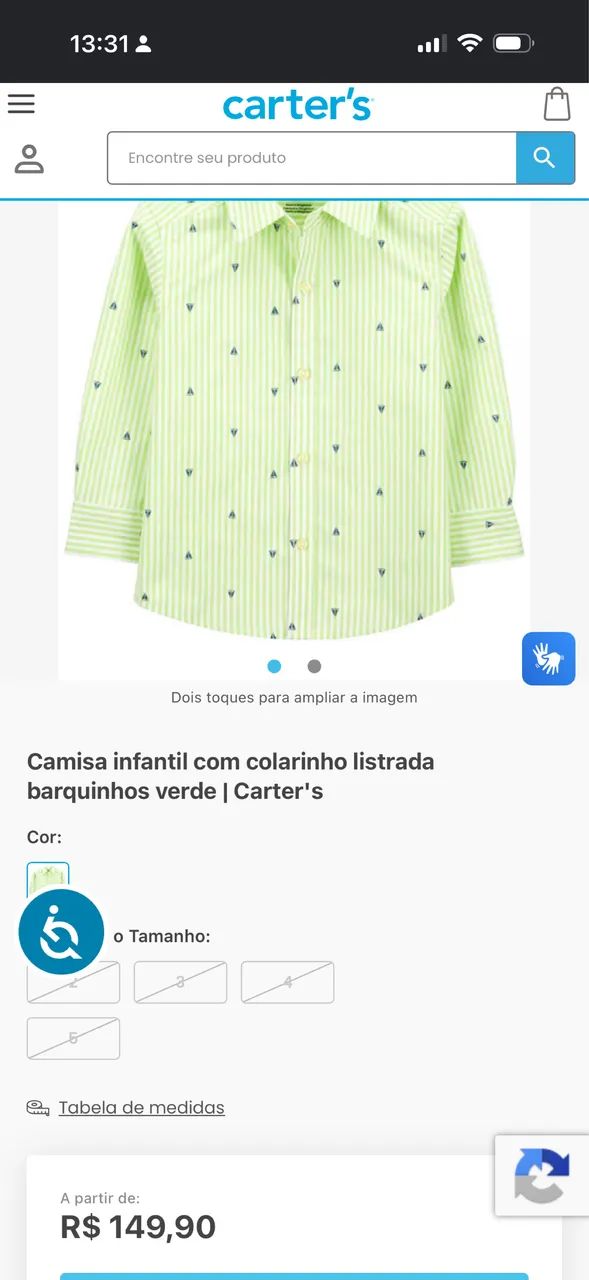 Camisa Carters 4A - Foto 2