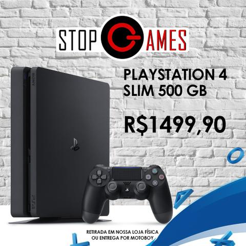 PS4 Slim 500gb - Garantia - 12x no cartão - Loja Física - Playstation 4