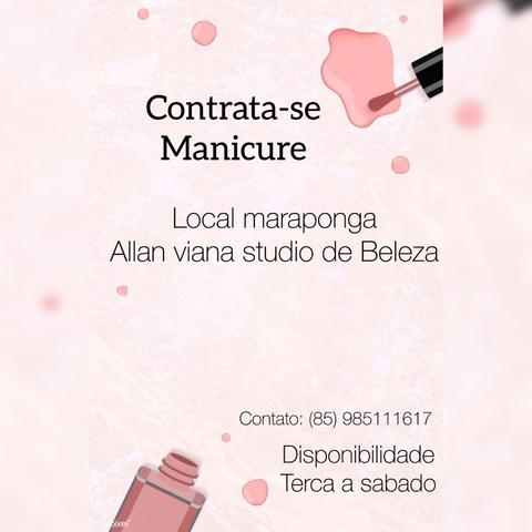 Precisa se de manicure