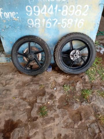 Par de rodas da twister e tanque da twister também - Foto 2
