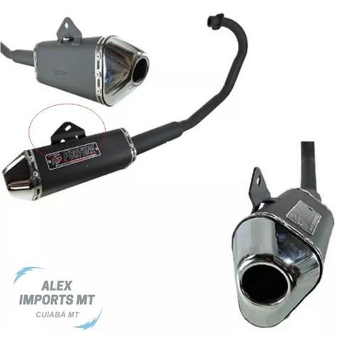 Escapamento Descarga Mini Fortuna Trioval Titan Fan 160 - Alex Imports Mt - Foto 2
