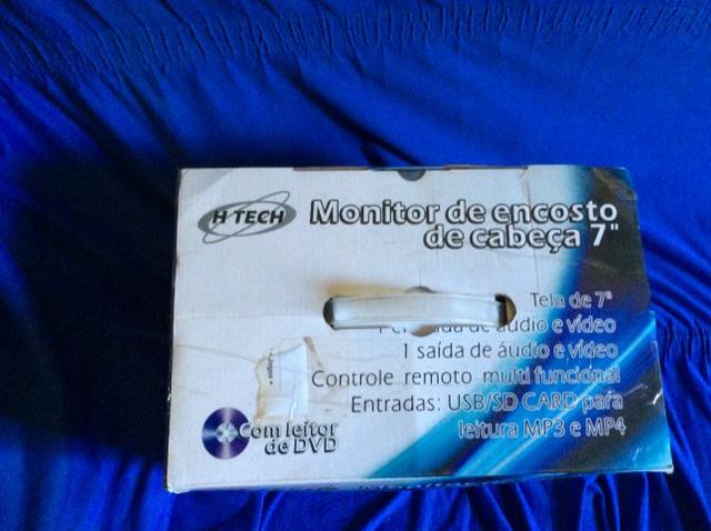 Encosto de cabeça p/ automóveis c/ DVD 7? - Foto 3