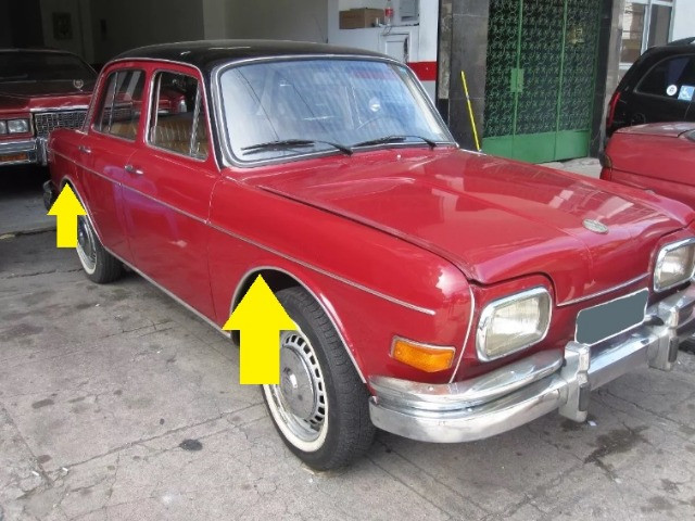 Friso Contorno Do Paralama Vw Zé Do Caixão 69 À 71 - Jogo - Foto 5