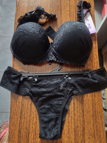 Conjunto de soutien, cor preta e vermelho, Tam GG  - Foto 2