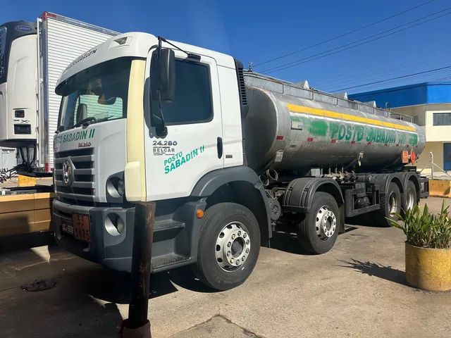 Caminhão volkswagen 24.280 bi-truck branco único dono