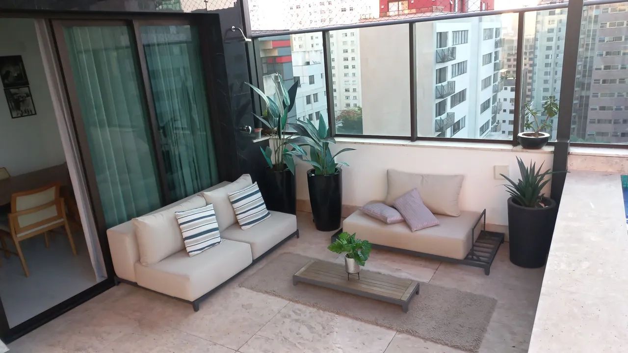 Sofá de área externa sofisticado