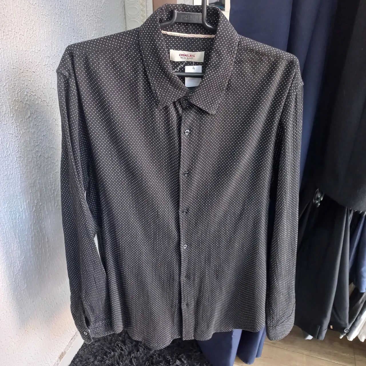 Camisa Osklen M.Longa Preta - Foto 2