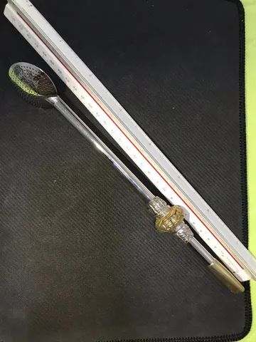 27 cm antique Chimarrão piece plated in silver and gold64295456396546123