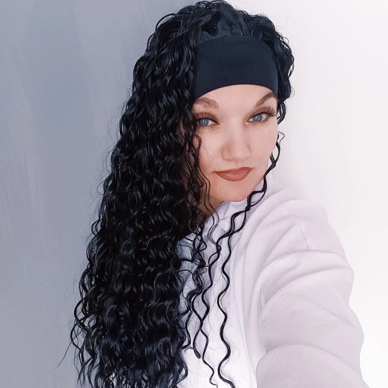 Wig com bandana 60cm - Foto 2