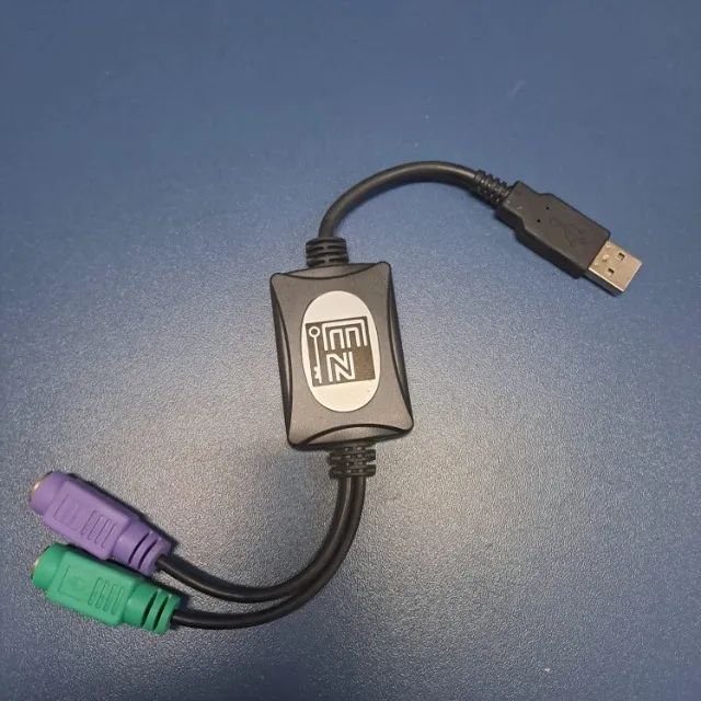 Adaptador Usb Macho Para 2 Ps2 Fêmea Teclado E Mouse