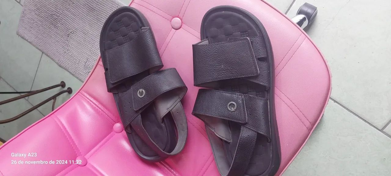 Sandália Masculina Preta - Foto 3