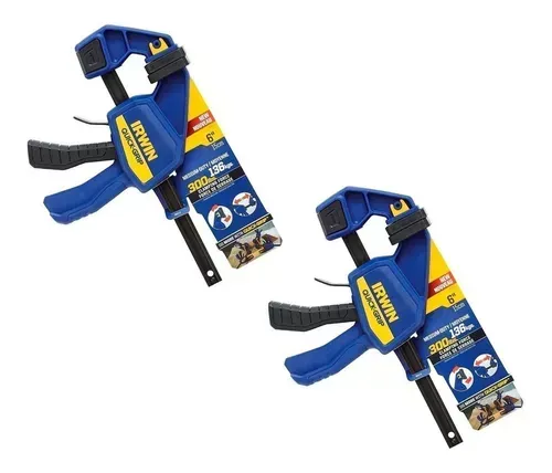 2un Grampo Rápido Quick Grip 15cm 2005991 Irwin Medium Duty