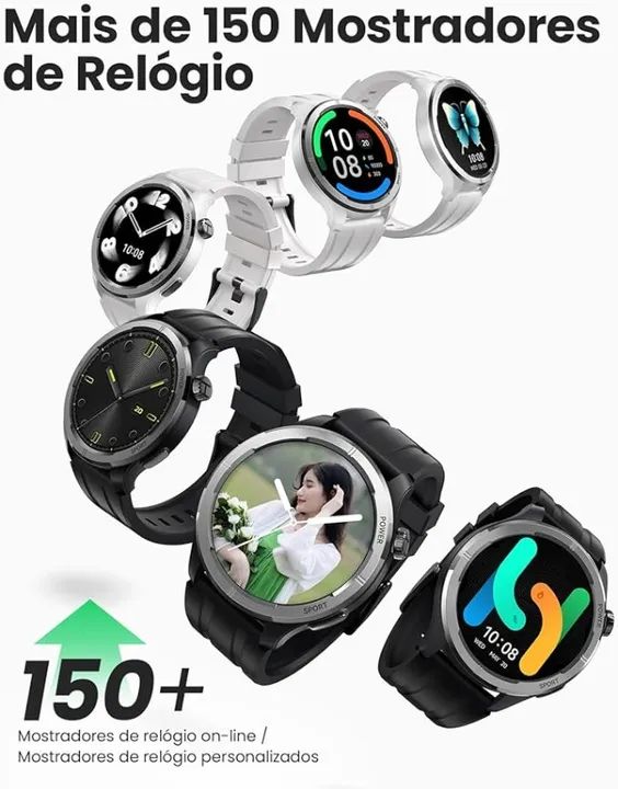 Relógio Smartwatch HAYLOU Solar Neo 1.53" HD Tela Sensível ao Toque com Chamadas Bluetooth - Foto 4