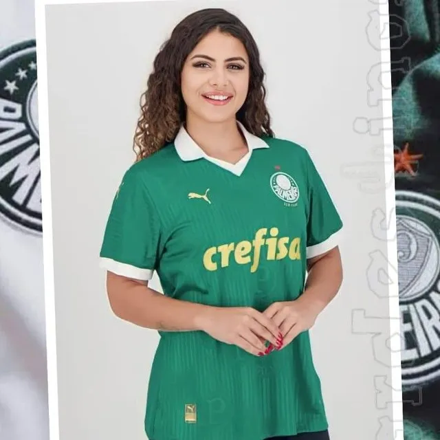 Camisa feminina do palmeiras