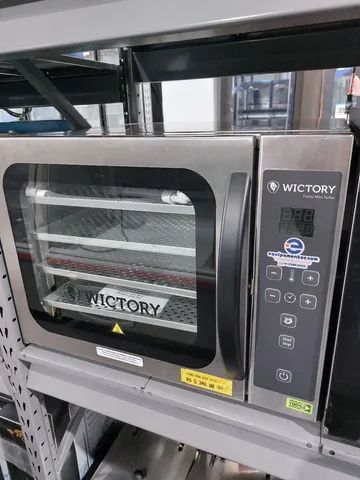 Forno turbo elétrico 4 assadeiras com vapor 