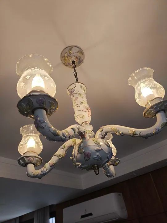 Lustre Francês Porcelana  - Foto 3