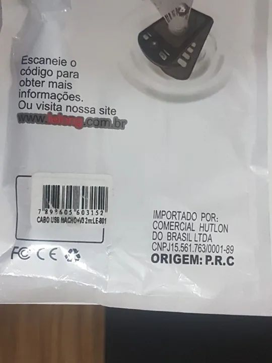 200 UND Cabos USB V3 LE-801 para transmissão de dados e recarga - Foto 6