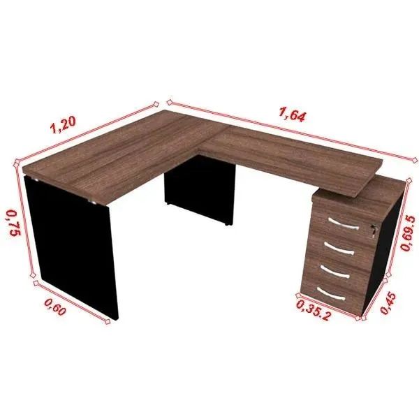 Mesa de Escritório e Móveis de Escritório - Foto 4