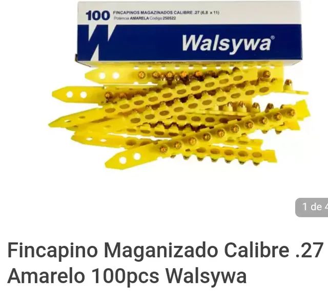 Fincapino Magazinado Amarelo 27.100 Unidades.Arruela,Cadeirinha Clip