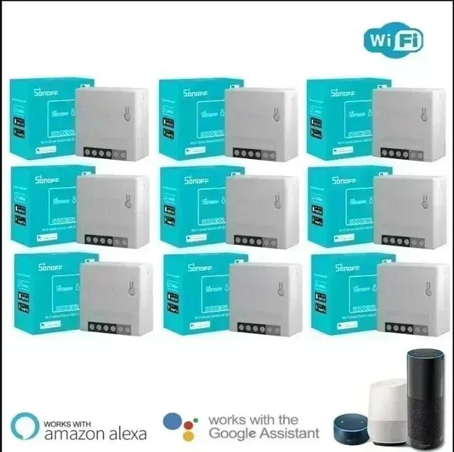 Unidade Sonoff Mini R2 Wifi, Tomada, Lâmpada, Interruptor, Compatível com Alexa 