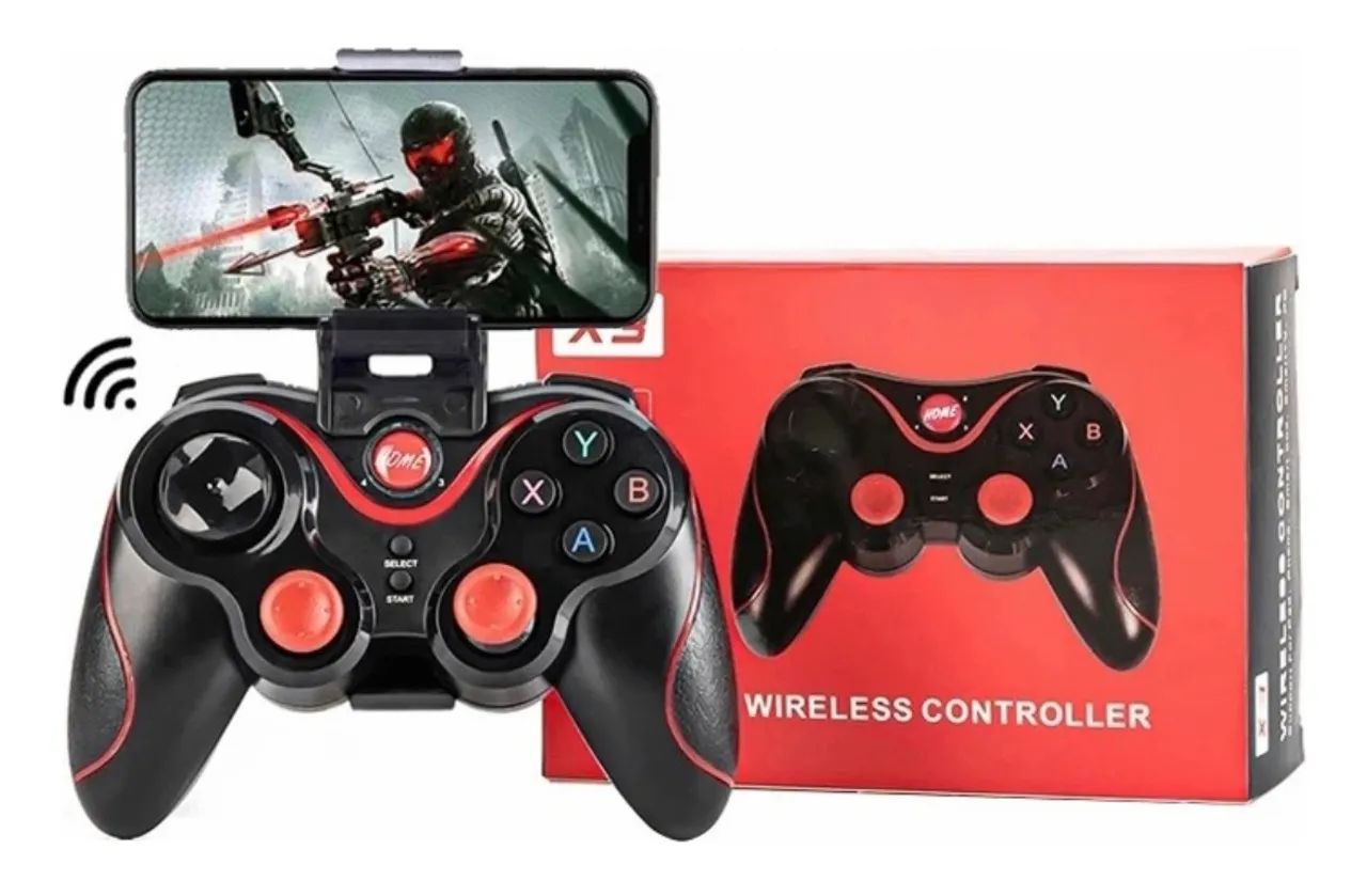 Controle Manete Gamepad Bluetooth Compatível Android Ios Pc