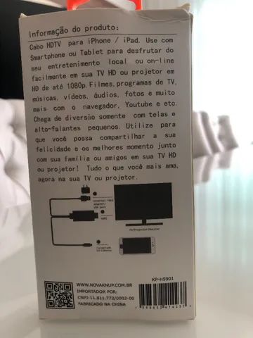 Cabo Hdtv para IPhone ou IPad com USB e Hdmi - Foto 2