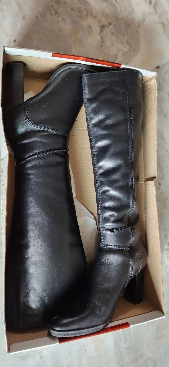 Botas de couro pretas - Foto 2