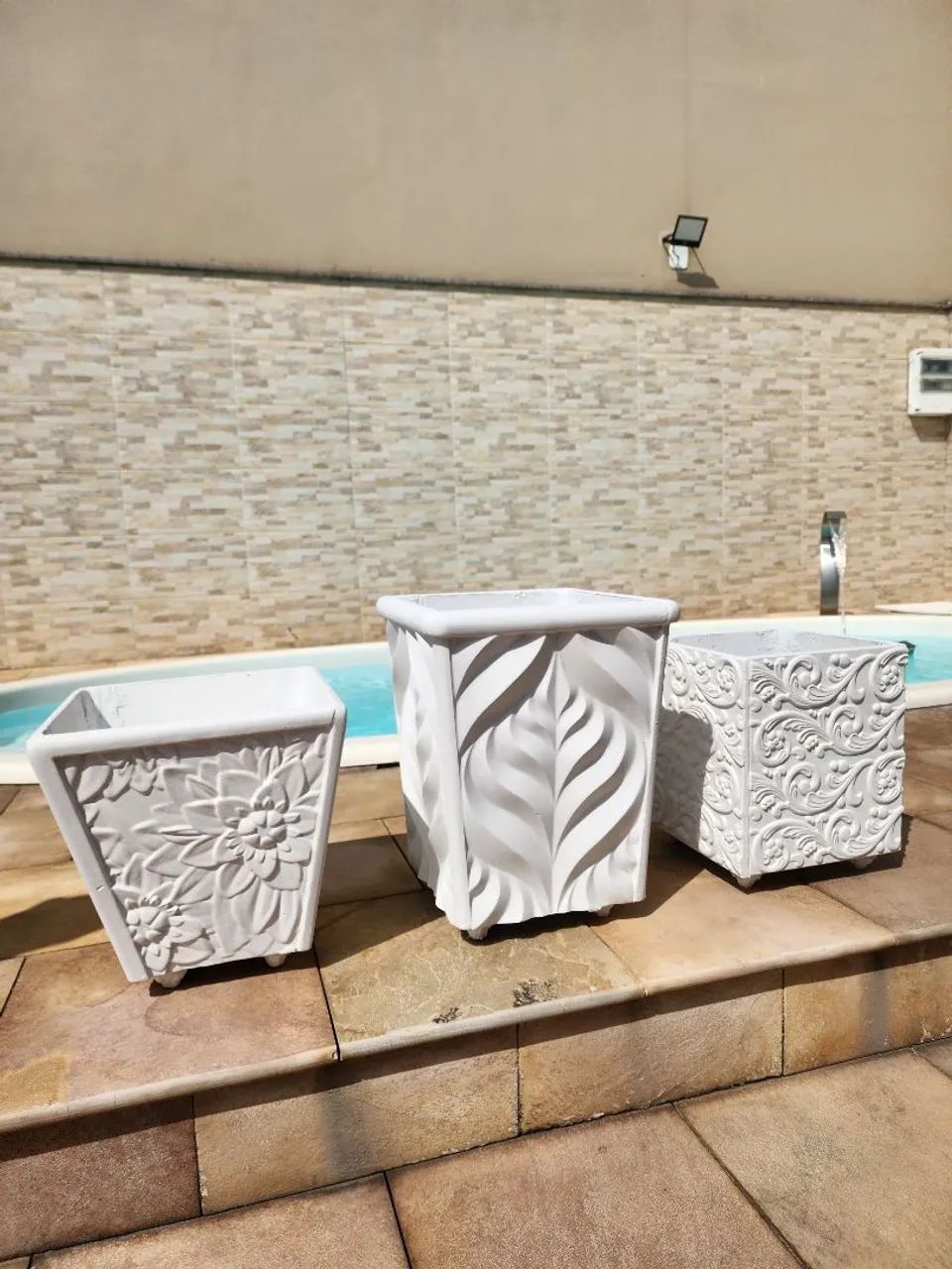 Vasos  3D decorativo cimenticia  - Foto 2