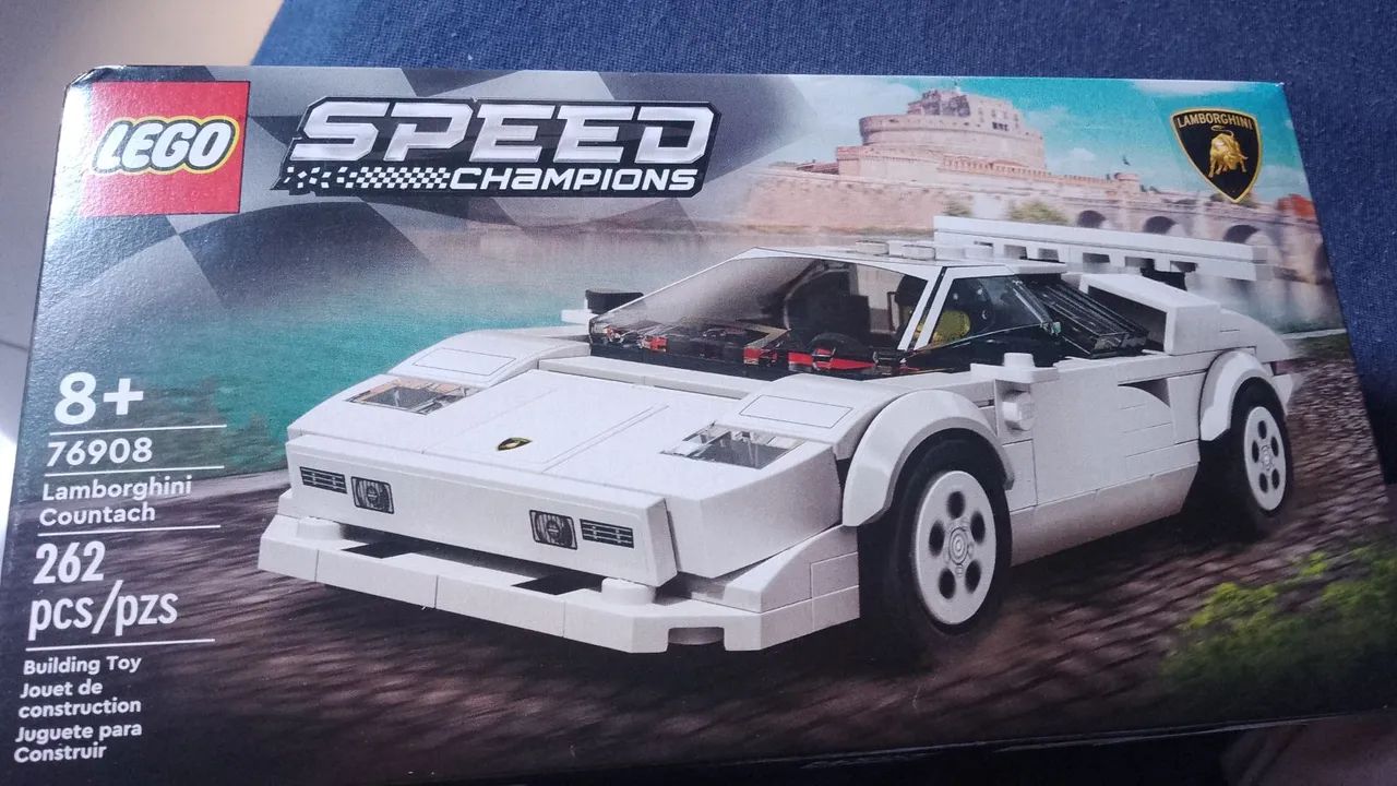 Lamborghini Contach de Lego Branca